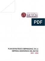 Plan Estratégico Empresarial de La Empresa Siderúrgica Del Mutún 2021-2025
