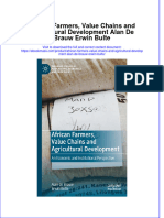 African Farmers Value Chains and Agricultural Development Alan de Brauw Erwin Bulte Full Chapter