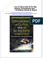 Convergence of Cloud With Ai For Big Data Analytics Foundations and Innovation 1St Edition Danda B Rawat Full Chapter