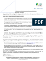 PGDM IB Offer Letter MDI 23621