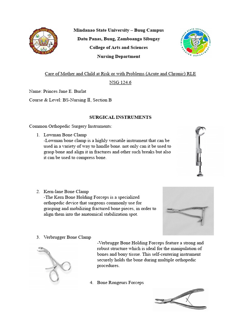 Surgical Instruments | PDF | Surgery | Orthopedic Surgery