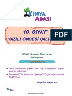 Sinif Yazili Öncesi̇ Çalişma - 2