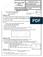 Devoir surveillé No 1  S1 Prof.Mouslim Badr (www.pc1.ma)