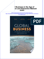 Global Business in The Age of Destruction and Distraction Mahesh Joshi Full Chapter