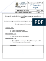 Devoir 1 Tcs Gravitation Et Extraction