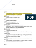 Ics 2328 Statistical Modeling Notes 1