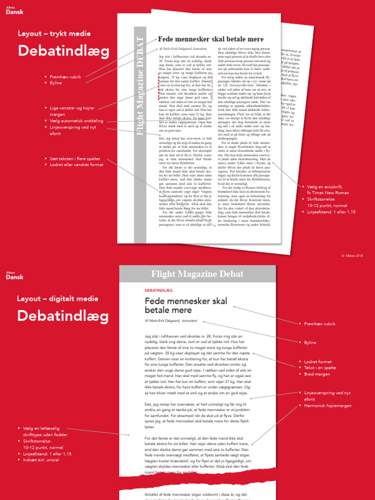 Debatindlæg Layout | PDF