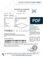 Certificado de Caudalimetro Autohormigonera U55662 - TC-02904-2024