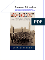 Age Of Emergency Erik Linstrum full chapter