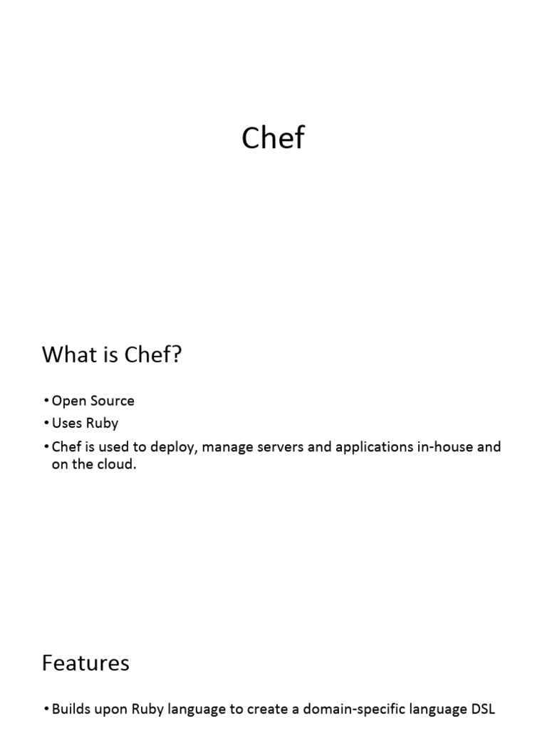 Overview of Chef, Puppet, and Ansible | PDF | Cloud Computing | Computing