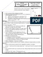 Serie Equilibre D Un Solide Soumis A Trois Forces FR