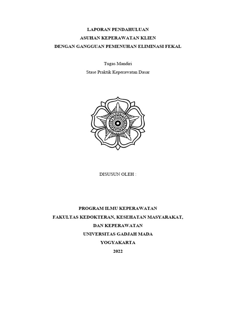 Gangguan Eliminasi Fekal: Konsep dan Penyebab | PDF