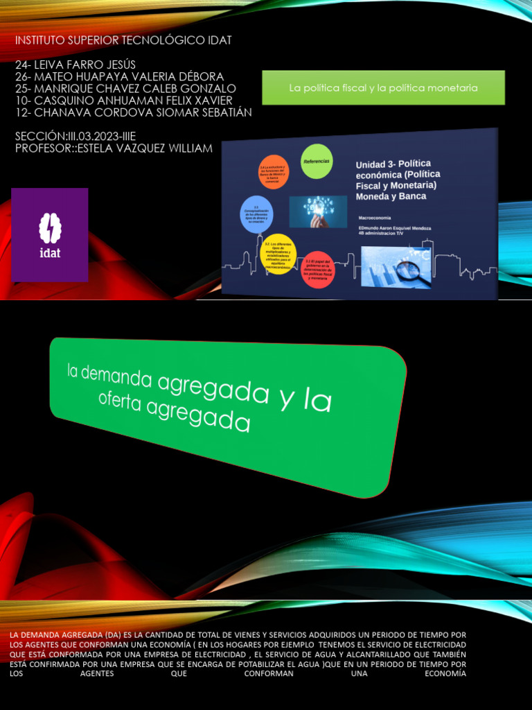 Demanda y Oferta Agregada en Economía | PDF | La política monetaria ...