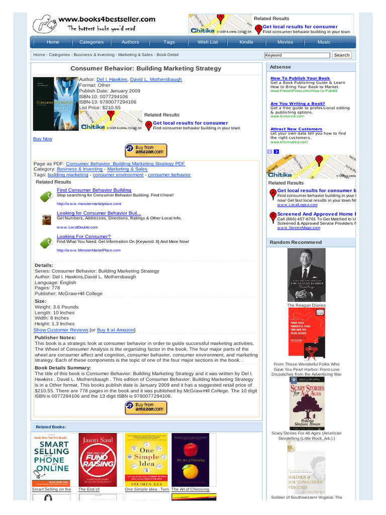 Consumer Behavior Building Marketing Str Pdf Marketing Consumer