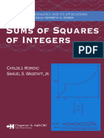 (Discrete Mathematics and Its Applications) Moreno, Carlos J. - Wagstaff, Jr. Samuel S - Sums of Squares of Integers-CRC Press (2005)
