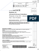 June 2005 QP - S2 Edexcel