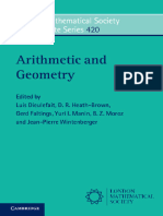 (London Mathematical Society Lecture Note Series 420) Luis Dieulefait, Gerd Faltings, D. R. Heath-Brown, Yu. v. Manin, B. Z. Moroz, Jean-Pierre Wintenberger - Arithmetic and Geometry-Cambridge Univers