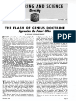 THE FLASH OF GENIUS DOCTRINE Approaches The Patent Office