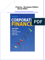 Corporate Finance European Edition David Hillier Full Chapter