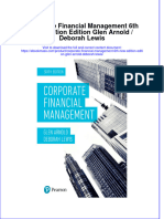 Corporate Financial Management 6Th New Edition Edition Glen Arnold Deborah Lewis full chapter