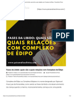 Fases Da Libido - Quais São e Quais Relações Com Complexo de Édipo - Psicanálise Clínica