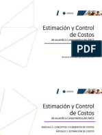 Estimación y Control de Costos. Sesión 4