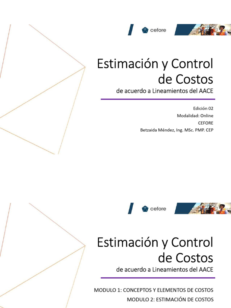 Estimación y Control de Costos AACE | PDF | Presupuesto | Economias