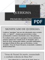 FORMAÇÃO QUERIGMATICA