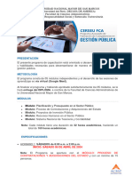 Brochure - Gestión Pública