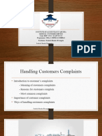 Customer's Complaints - 081951