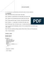 Linear Search Alg