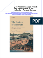 The Society of Prisoners Anglo French Wars and Incarceration in The Eighteenth Century Renaud Morieux Ebook Full Chapter