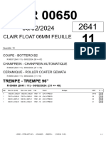 Clair Float 06Mm Feuille: Trempe - Trempe 96"