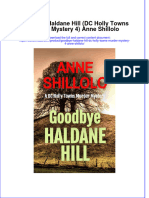 Goodbye Haldane Hill DC Holly Towns Murder Mystery 4 Anne Shillolo Full Chapter