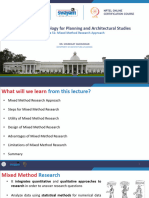 LECTURE - 51 Mixed Method Research Approach