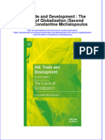 Aid Trade And Development The Future Of Globalization Second Edition Constantine Michalopoulos full chapter