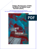 Aids in Pakistan Bureaucracy Public Goods and Ngos 1St Edition Ayaz Qureshi Auth Full Chapter