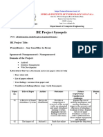 BE Project Synopsis