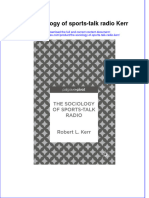 The Sociology of Sports Talk Radio Kerr Ebook Full Chapter