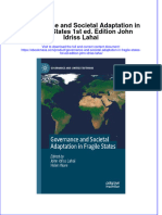 Governance And Societal Adaptation In Fragile States 1St Ed Edition John Idriss Lahai full chapter