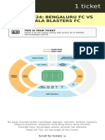 Isl 2023-24: Bengaluru FC Vs Kerala Blasters FC: This Is Your Ticket