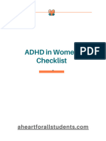ADHD in Women Checklist - Updated