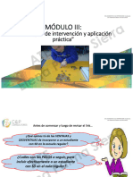 3.- MODULO III ESTRATEGIAS DE INTERVENCIÓN EN ÁREAS ESPECÍFICAS Y APLICACIÓN PRÁCTICA