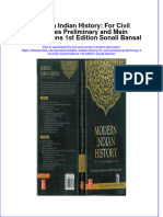 Modern Indian History For Civil Services Preliminary and Main Examinations 1St Edition Sonali Bansal Download PDF Chapter