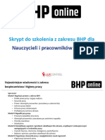 Skrypt Szkolenie BHP