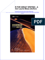 Grammar For Great Writing A 23Rd Edition Laurie Blass Author Full Chapter