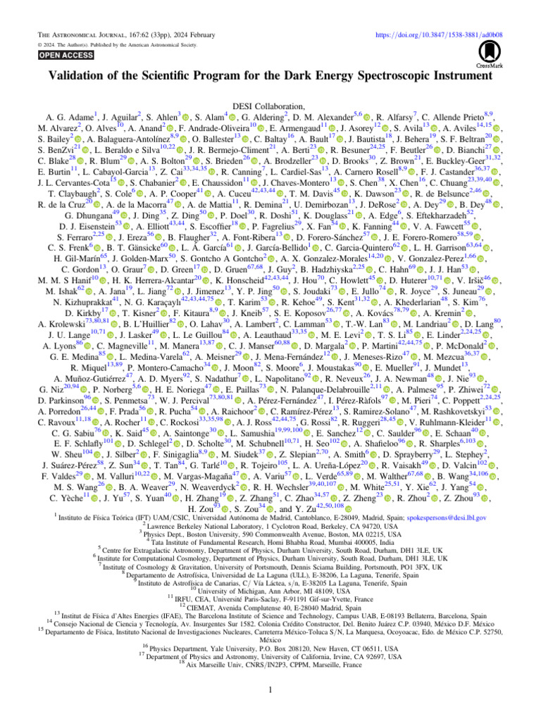 Validation of The Scientific Program For The Dark Energy Spectroscopic ...