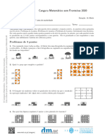 Canguru Matematico Sem Fronteiras 2020