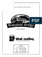 Wakefield Bridge Steel Shingles Installation Manual