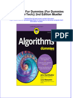 Algorithms For Dummies For Dummies Computer Tech 2Nd Edition Mueller full chapter